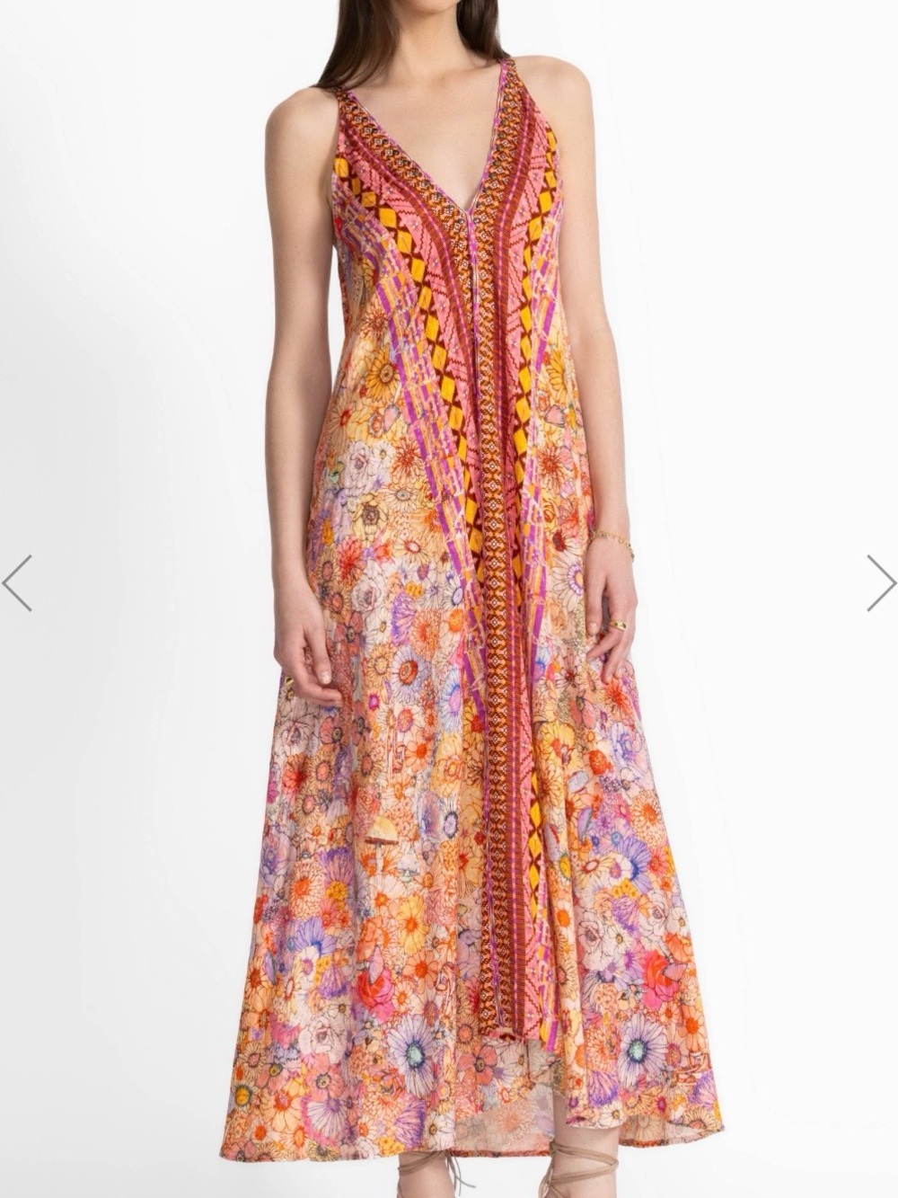 Johnny Was Ava Maxi Dress XS Petite Boho